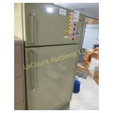 vintage Whirlpool green garage refrigerator