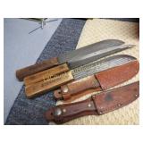 assorted hunting knives herters