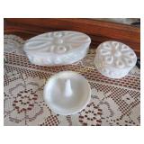 2 Weishar covered trinket boxes iridescent