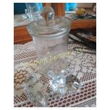 Fenton Duck & Deer & a covered container