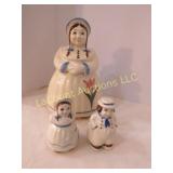 vintage cookie jar matching salt pepper