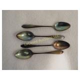 4 sterling silver spoons 34.1 g