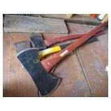 assorted axes double sided