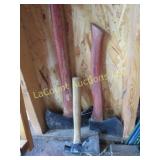 assorted axes hatchet