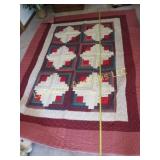 Amish made large handmade quilt