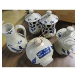 pottery bird houses pitcher