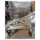 french fry cutter & fryer baskets  & misc
