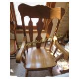 wood rocking chair sturdy solid beautiful piece