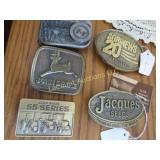 5 belt buckles Jacques 2  John Deere