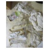 6 large 6 small brass hooks