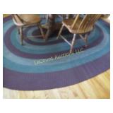 braided area dining rug 8.5' x 11.3 apx
