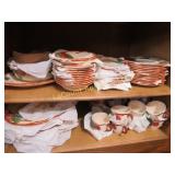 Franciscan ware 13pc dinner set plates bowls cups