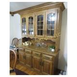 Amish made hutch w glass doors beautiful