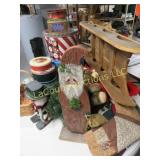 Christmas decor santa sleigh tins more