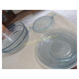 Fire King Blue Sapphire Philbe pie plates lg baker