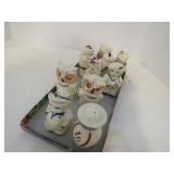 vintage salt & pepper shakers owl pigs