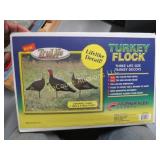 set of 3 turkey flock decoys