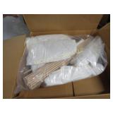 white geese bodies &  stakes