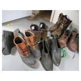 assorted mens boots & rubbers