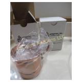 2 unused Gregorian copper mugs in boxes