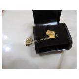 10K gold pin & jostens non gold charm
