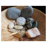basket of stones rocks gems L@@K