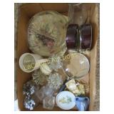 assorted decor candle holders clocks magnifiers