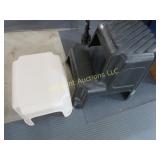 2 plastic step stools
