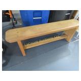 wood bench