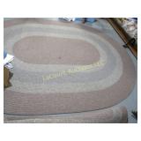 large oval braided area rug