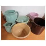 stoneware pitchers bowl planter