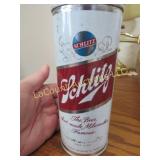 Schlitz beer can bank 1/4 full