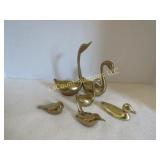 brass birds swans duck other birds