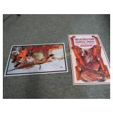 2 tin signs Ithaca Guns & Winchester