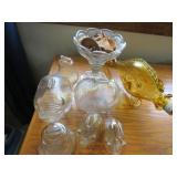 assorted banks fish decanter pigs