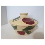 vintage Watt apple ribbed covered dish Wabeno
