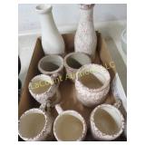 vintage western stoneware milk bottles mugs