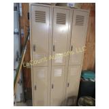3 locker section great storage