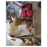 apple decor stone apples placemats hotpads