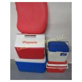 assorted coolers seat pads