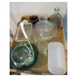 green bowl swan ladel casseroles