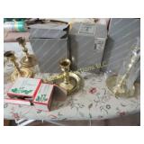 brass candle holders