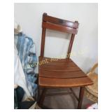 vintage wood side chair