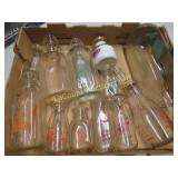 assorted milk bottles