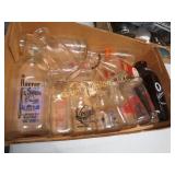 assorted milk bottles