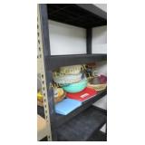 shelving unit good condition in basement black