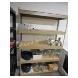 shelving unit good condition in basement