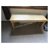 light wood bench solid