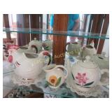 rooster pitcher teapot sunflower mini