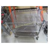 metal wheeled cart